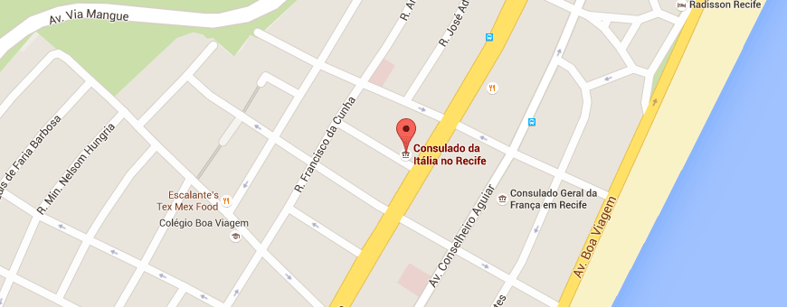 Mapa Consulado de Recife